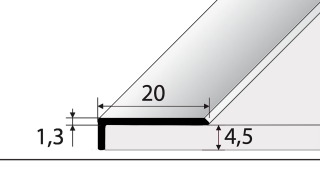 Schodový profil - C33 samolepiaci
